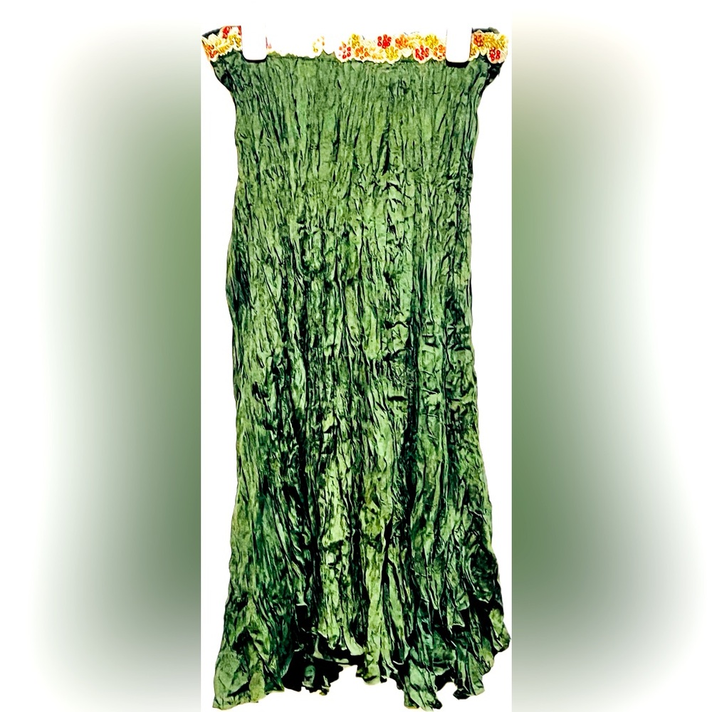 NWT! Chaudry KC Bohemian Maxi Skirt with Embellished Waist.